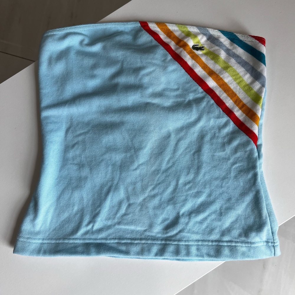 Lacoste Blue Multi-Stripe Neck Warmer
